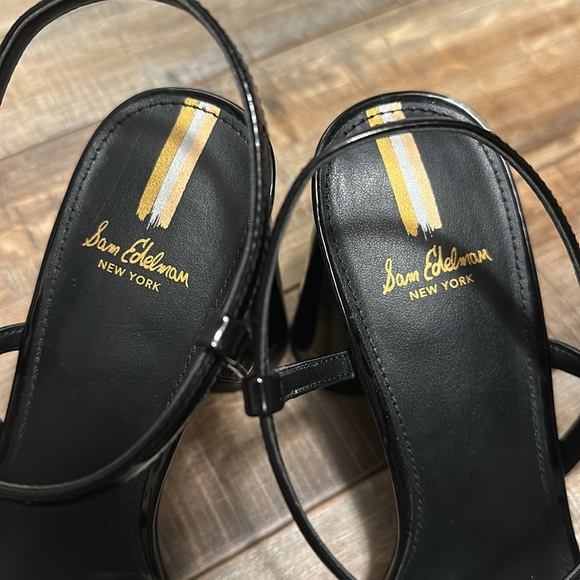 Sam Edelman Women's Patent Leather Black Sandals - Picture 4 of 6